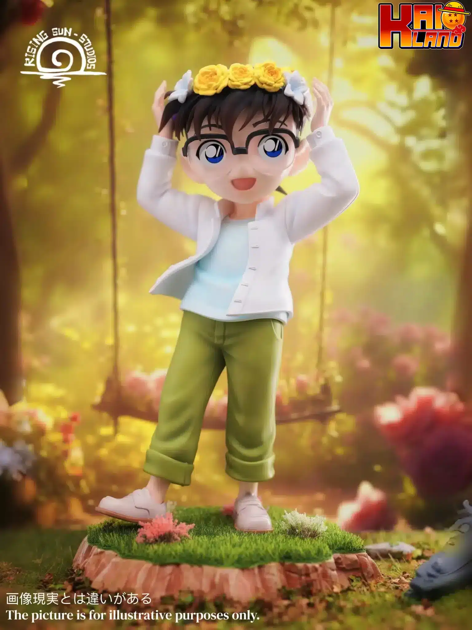 Detective Conan Rising Sun Studio Garland Conan Resin Statue