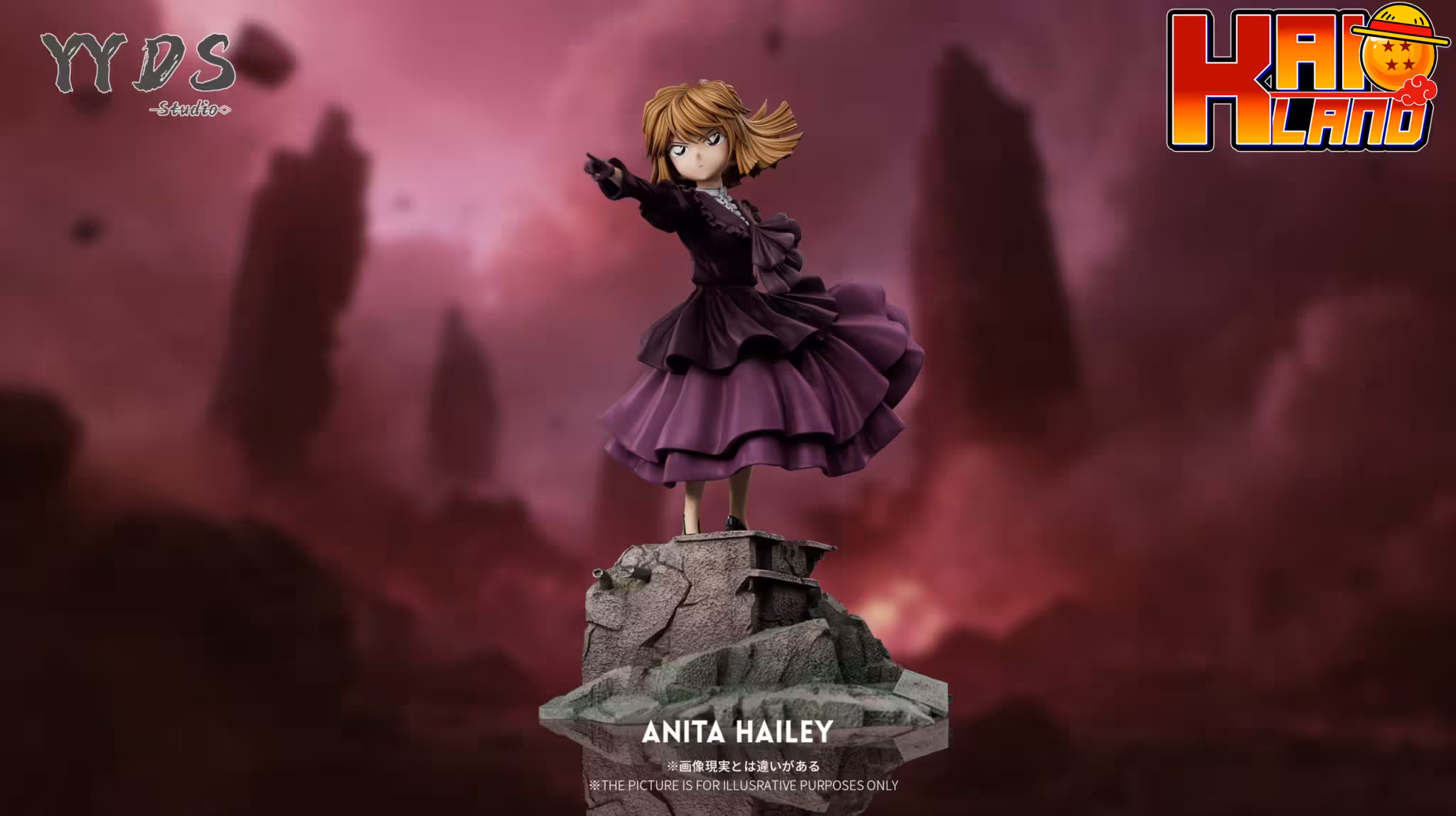 Detective Conan YYDS Studio Black Dress Ai Haibara Resin Statue