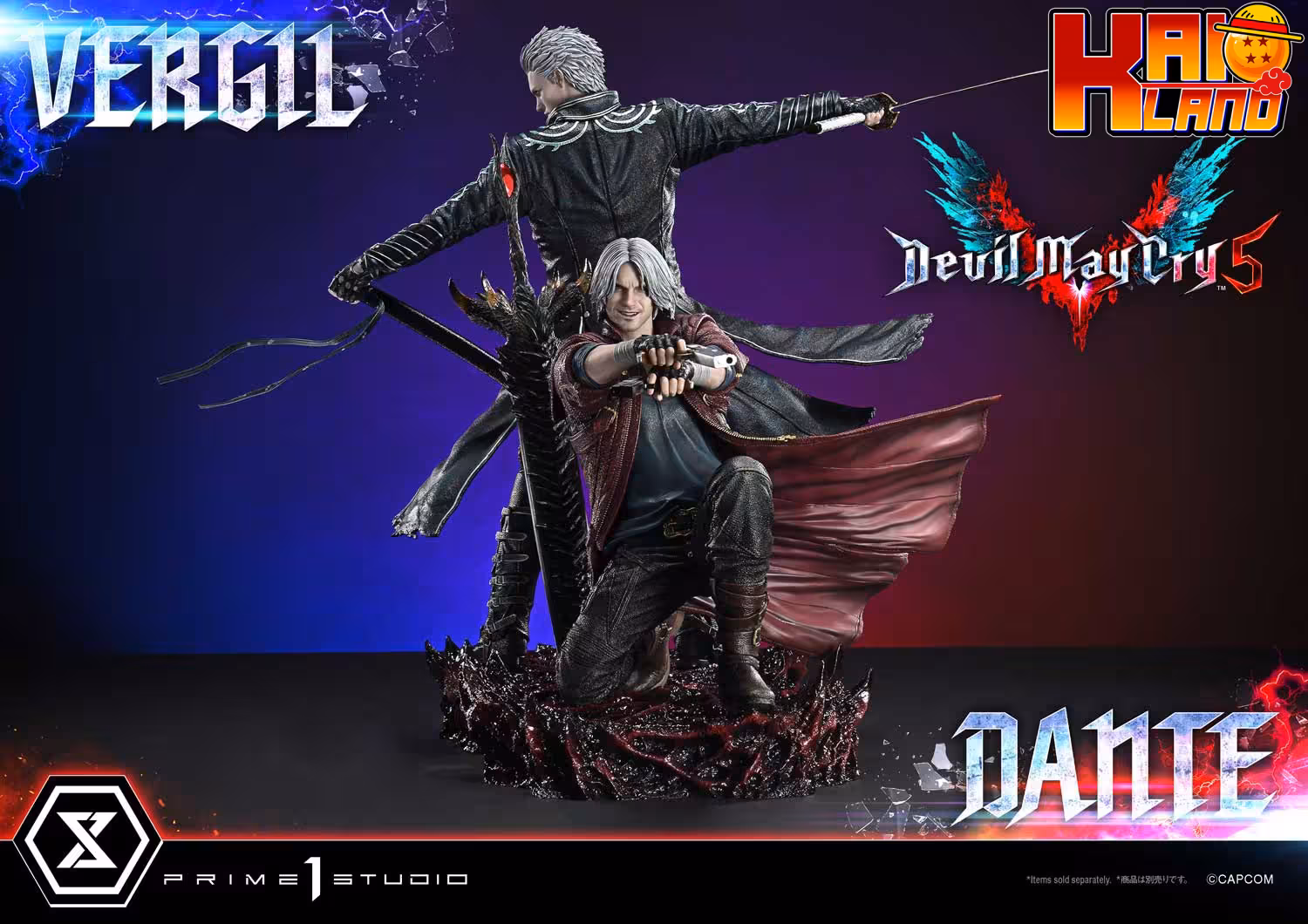Devil May Cry 5 Prime 1 Studio Dante x Vergil Licensed Resin Statue