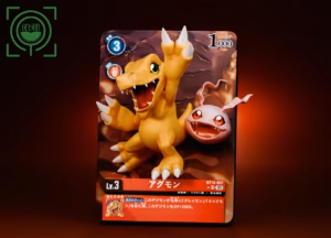 Digimon Geisha Studio Agumon x Koromon Resin Statue