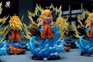 Dragon Ball BUU Studio SS3 Goku Ex Middle Base Anime Resin Statue