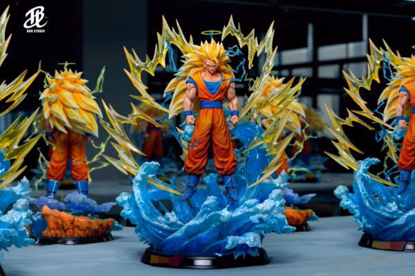 Dragon Ball BUU Studio SS3 Goku Ex Middle Base Anime Resin Statue 0