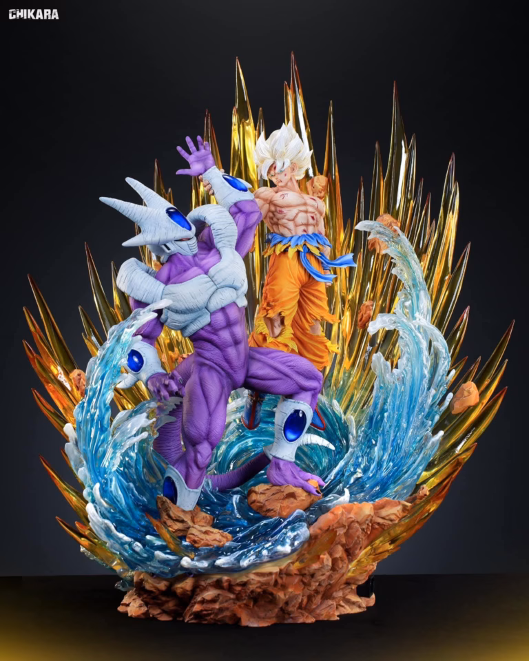 Dragon Ball Chikara Studio Goku vs Cooler Resin Statue