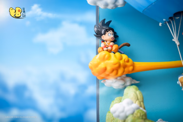 Dragon Ball DB Studio Suicide Squad Balloon Scene Goku x Bulma x Woolon Resin Statue 3 min