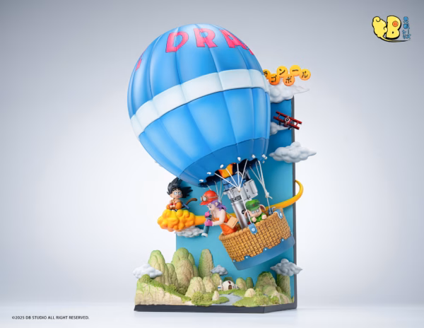 Dragon Ball DB Studio Suicide Squad Balloon Scene Goku x Bulma x Woolon Resin Statue 5 min