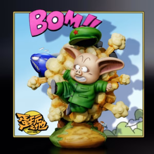 Dragon Ball Nest Zone Studio Oolong Bomb Resin Statue