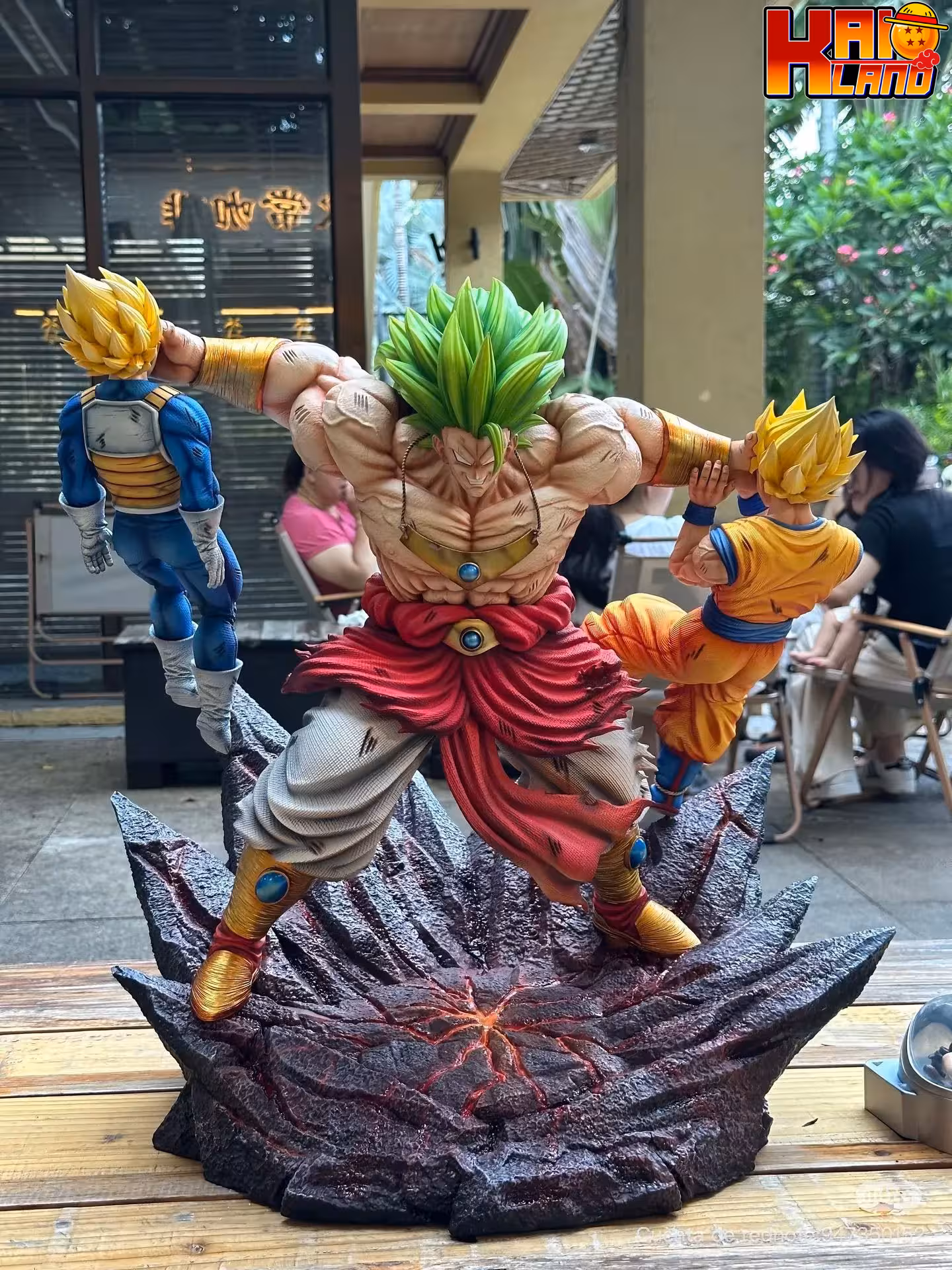 Dragon Ball Yi Shou Studio Broly Vs Goku x Vegeta Resin Statue