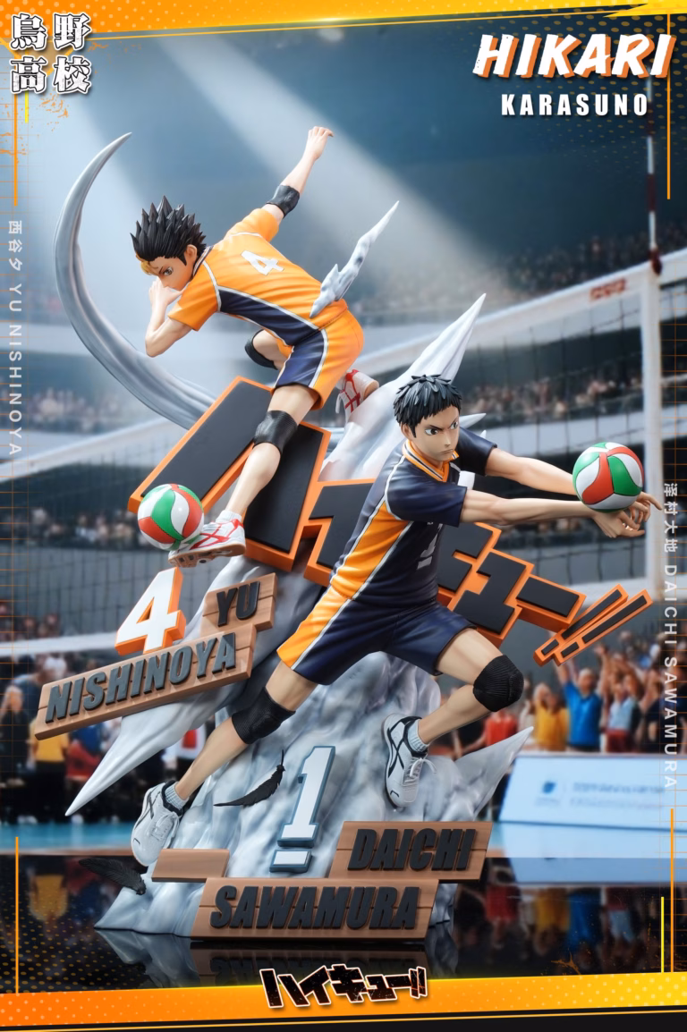 Haikyuu HIKARI Studio Yu Nishinoya x Daichi Sawamura Resin Statue