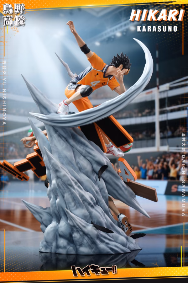 Haikyuu HIKARI Studio Yu Nishinoya x Daichi Sawamura Resin Statue 3