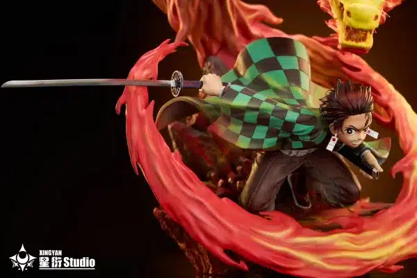 Kimetsu No Yaiba Xingyan Studio Tanjiro Kamado Resin Statue 3