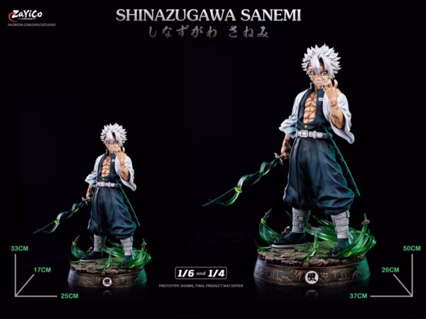 Kimetsu No Yaiba Zayico Studio Shinazugawa Sanemi Resin Statue 1
