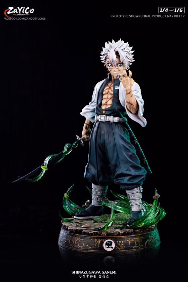 Kimetsu No Yaiba Zayico Studio Shinazugawa Sanemi Resin Statue 2
