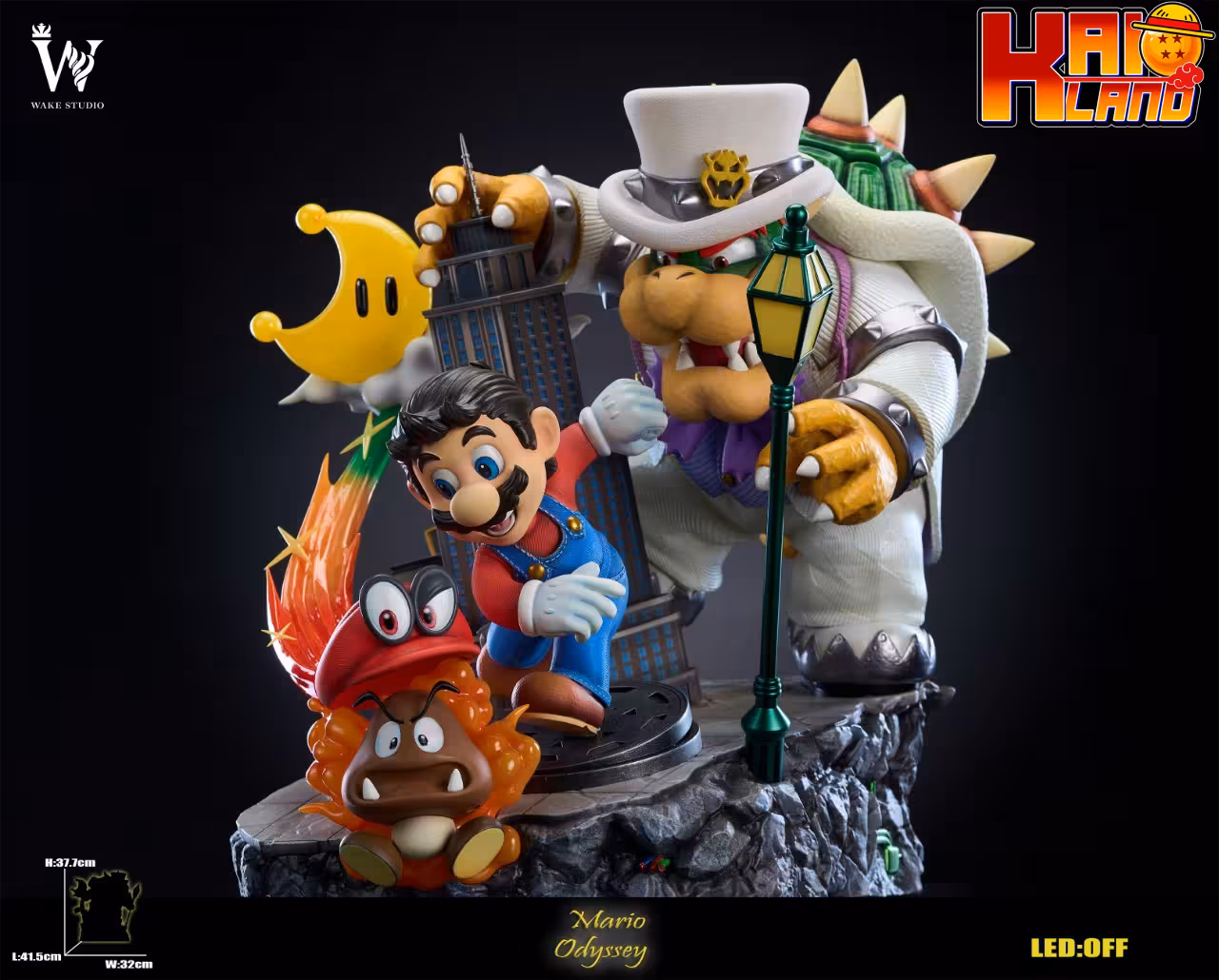 Mario Wake Studio Mario Odyssey Resin Statue