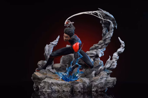 Marvel Linghang Studio Spider Man Miles Morales Resin Statue 2