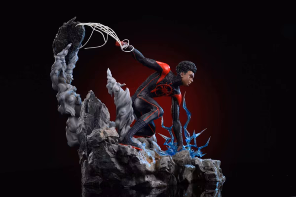 Marvel Linghang Studio Spider Man Miles Morales Resin Statue 3