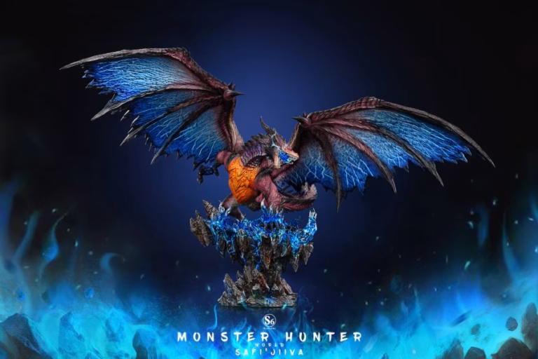 Monster Hunter S6 Studio Safi Jiiva Dark Red Dragon Resin Statue