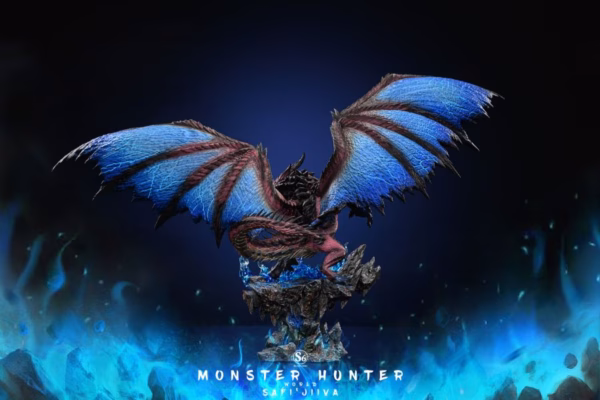 Monster Hunter S6 Studio Safi Jiiva Dark Red Dragon Resin Statue 4