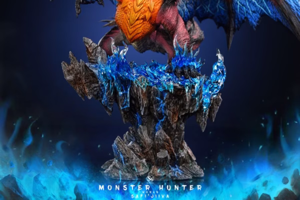 Monster Hunter S6 Studio Safi Jiiva Dark Red Dragon Resin Statue 5