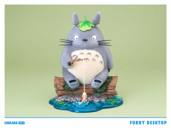 My Neighbor Totoro Chikara Studio Totoro Fishing Resin Statue 1