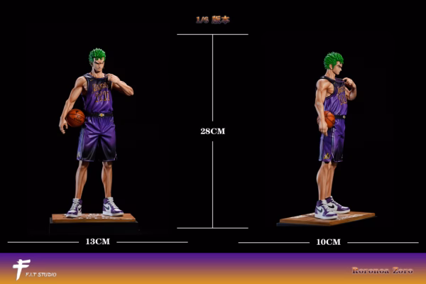 NBA One Piece FIT Studio Roronoa Zoro Lakers Resin Statue 4