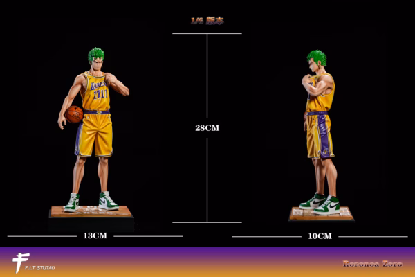 NBA One Piece FIT Studio Roronoa Zoro Lakers Resin Statue 5