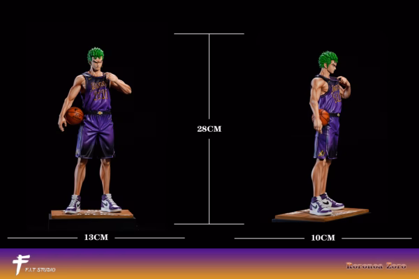 NBA One Piece FIT Studio Roronoa Zoro Lakers Resin Statue 6