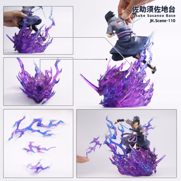 Naruto Jacksdo Studio Sasuke Susanoo Base Resin Statue 6
