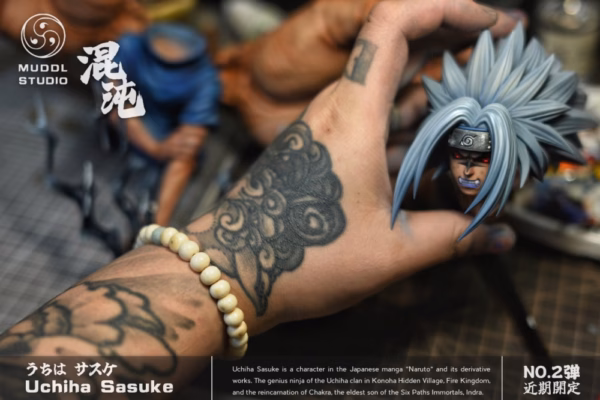 Naruto MUDDL Studio Uchiha Sasuke Resin Statue 3