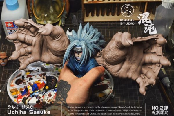 Naruto MUDDL Studio Uchiha Sasuke Resin Statue 5