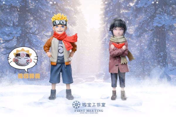 Naruto Ming Bao Stuido Uzumaki Naruto x Hyuuga Hinata Resin Statue 1