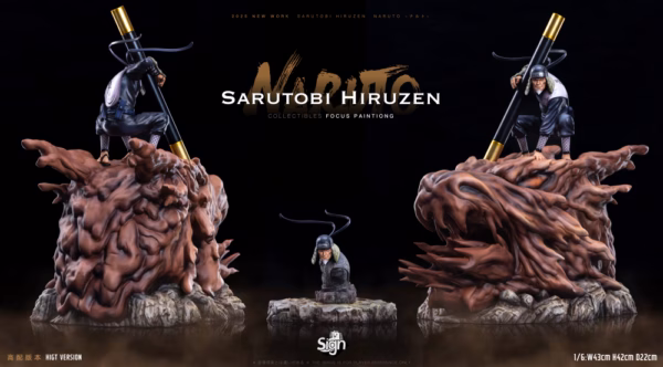 Naruto Sign Studio Sarutobi Hiruzen Resin Statue 0