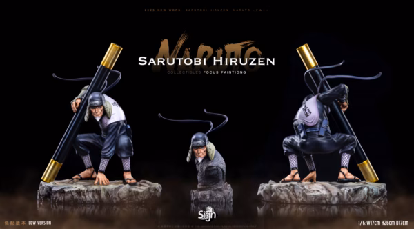 Naruto Sign Studio Sarutobi Hiruzen Resin Statue 1