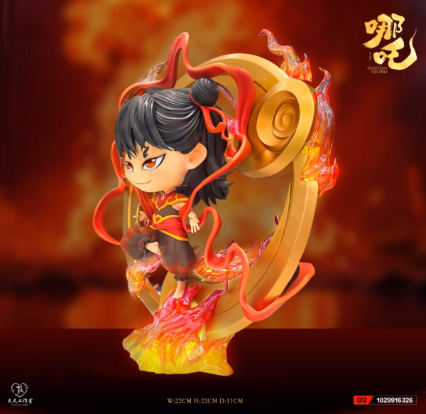 Nezha Birth of the Demon TIANTIAN Studio Child Nezha Resin Statue 3