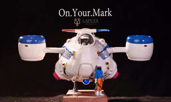 On Your Mark LAPUTA Studio Police Aircraft Resin Statue 3