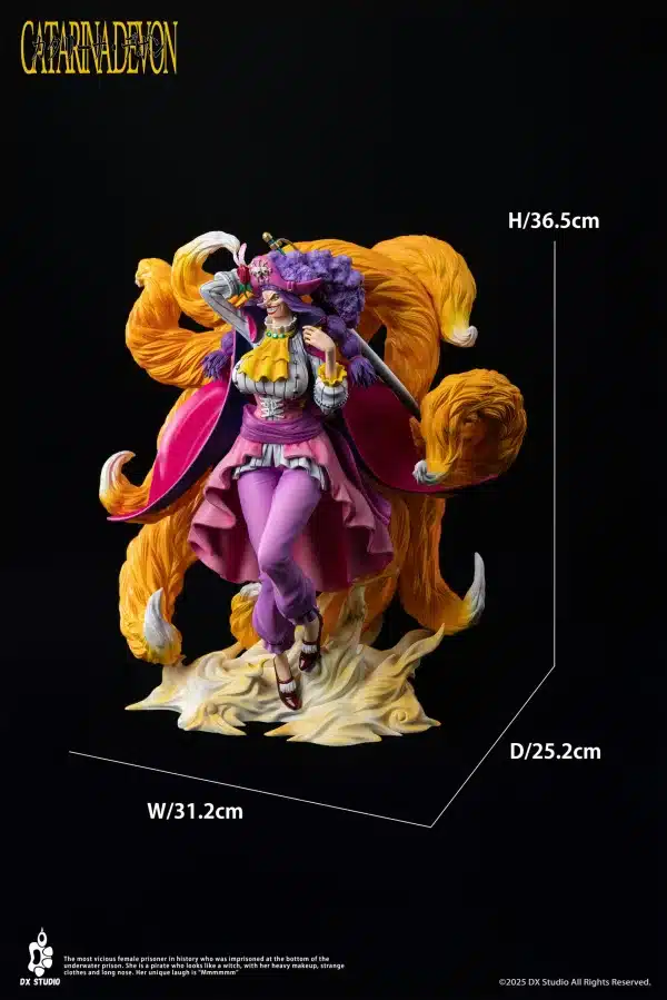 One Piece DX Studio Vasco Shot x Catarina Devon Resin Statue 9