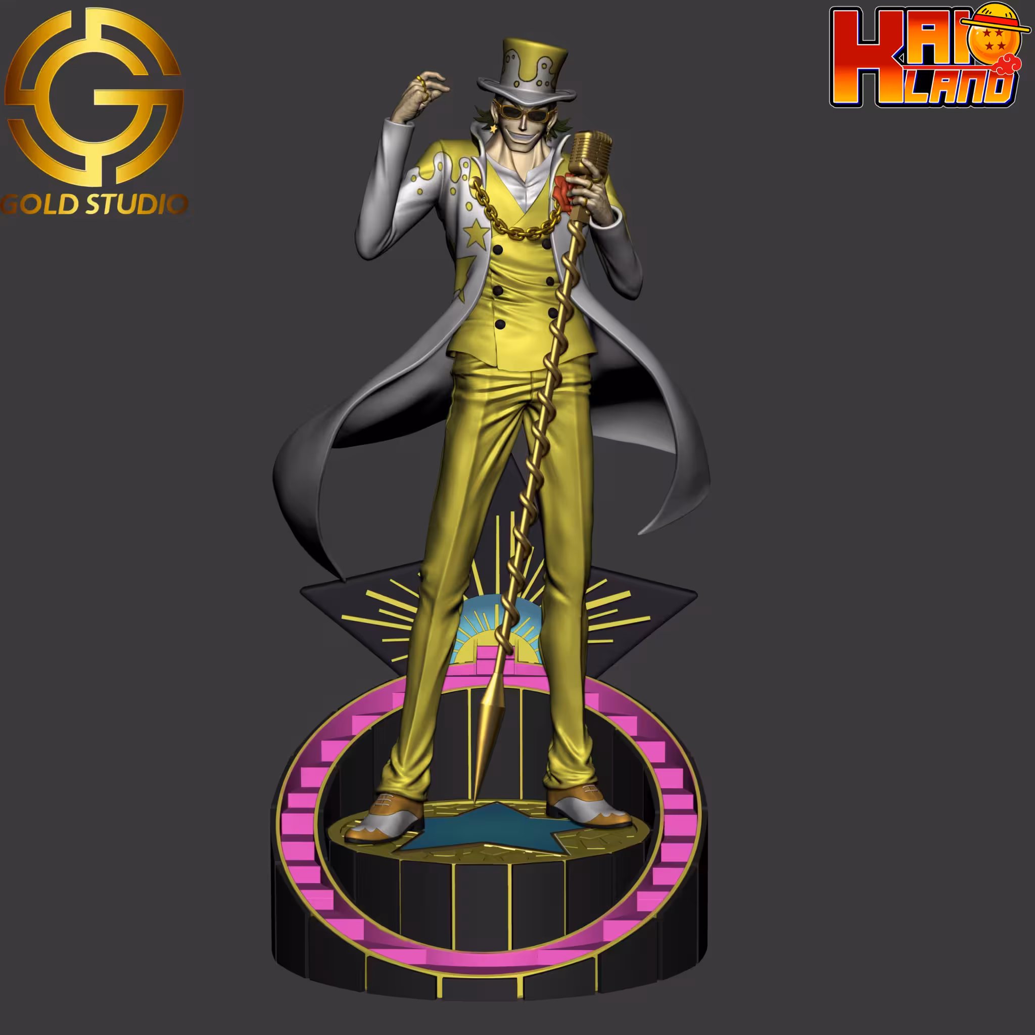 One Piece Gold Studio Gild Tesoro Golden Emperor Resin Statue