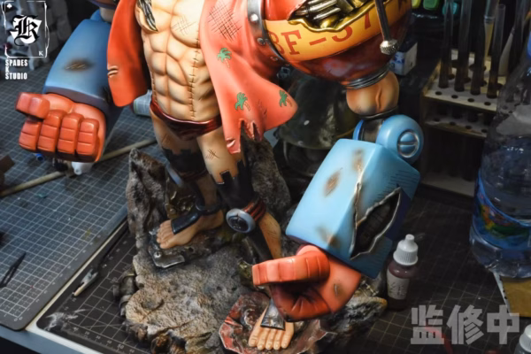 One Piece Spades K Franky V3 Resin Statue 3