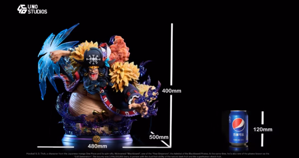 One Piece UNO Studio Marshall D Teach Blackbeard Resin Statue 5