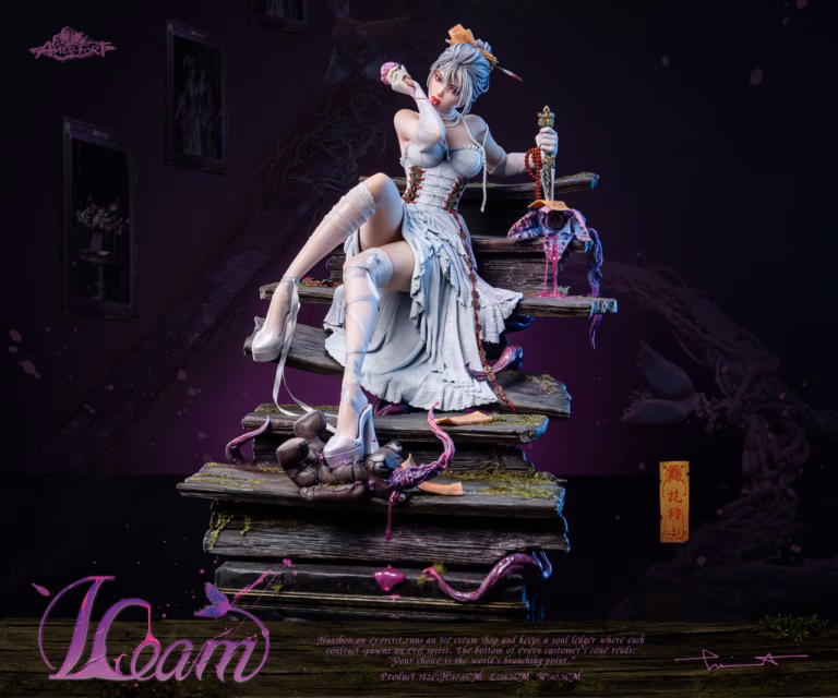 PiJi Studio x AmerFort × LouLL Aroll HuaShou Licensed Resin Statue