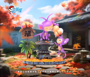 Pokemon Bai Jing Wu Studio Aipom Evolution Set Resin Statue