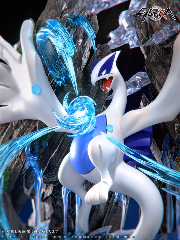 Pokemon Cybera Studio Legendary Lugia Resin Statue 3