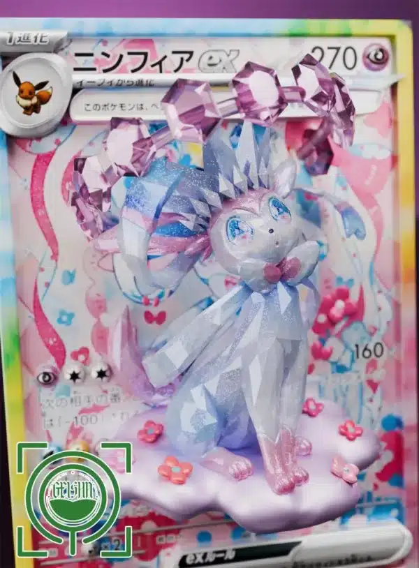 Pokemon GEISHA Studio Terastal Sylveon Resin Statue 3
