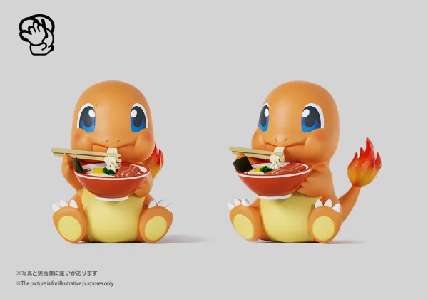 Pokemon Meng Wan Wu Studio Charmander Resin Statue 2