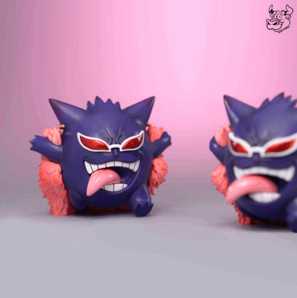 Pokemon NIUZI Studio Gengar Cos Donquixote Doflamingo Resin Statue 3