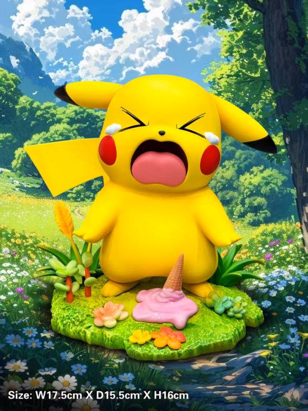 Pokemon PPAP Studio Crying Pikachu Resin Statue