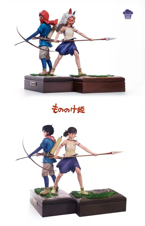 Princess Mononoke Cake Studio Princess Mononoke x Ashitaka Resin Statue 4