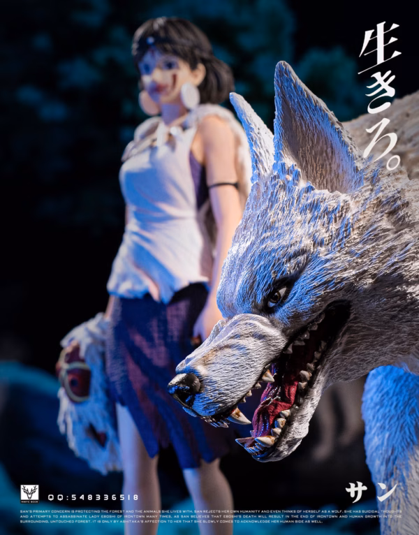 Princess Mononoke White Deer Studio Princess Mononoke San Resin Statue 3