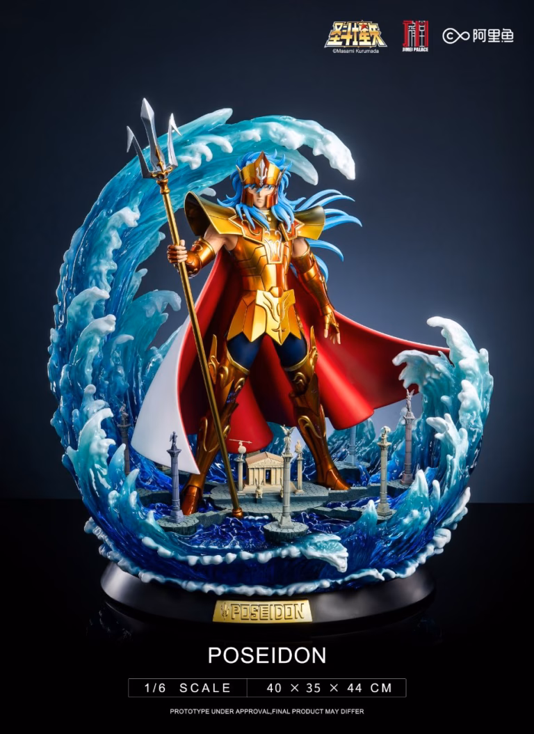 Saint Seiya Jimei Palace Poseidon Licensed Resin Statue