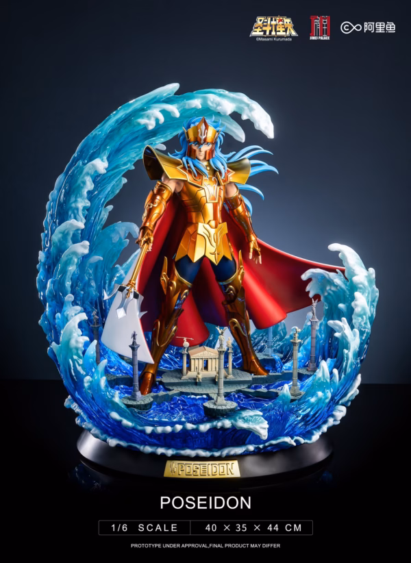 Saint Seiya Jimei Palace Poseidon Licensed Resin Statue 2