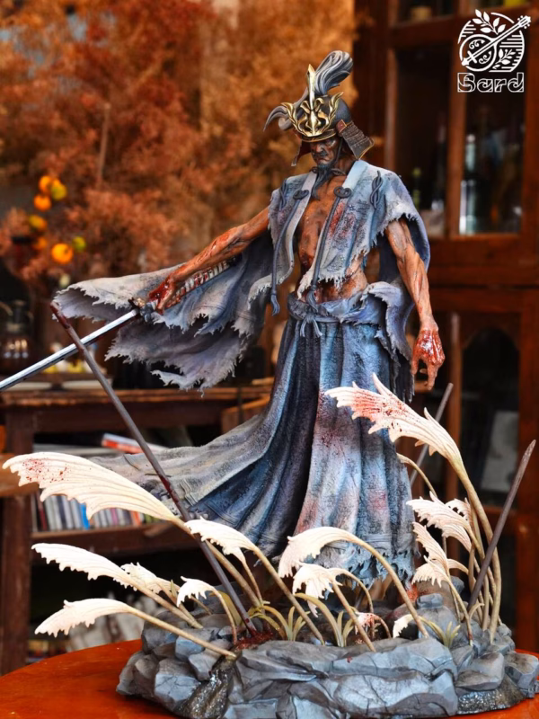 Sekiro Shadows Die Twice Bard Studio Sword Saint Ashina Isshin Resin Statue 4